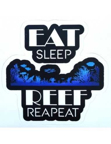 Aquarium Design Sticker - Eat Sleep Reef Repeat